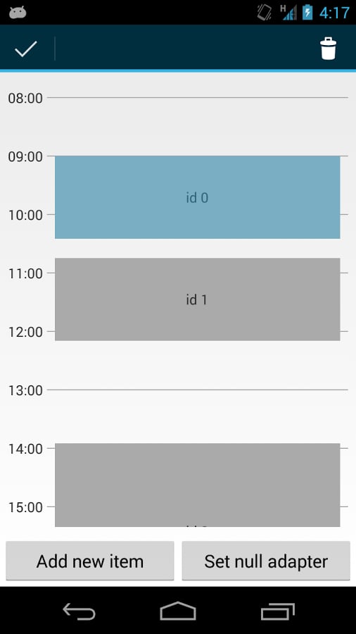 Schedule View Demo截图3