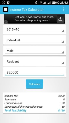 Income Tax Calculator截图2