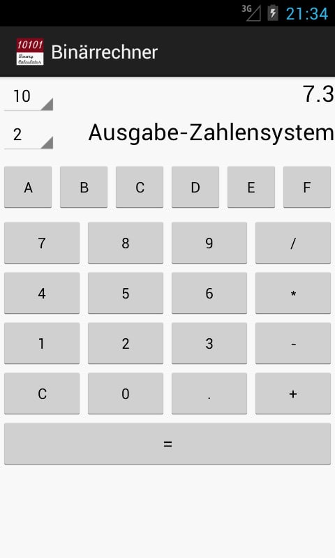 Binary Calculator Light截图3