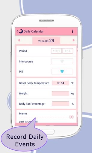 Period Tracker Lunacycle截图2