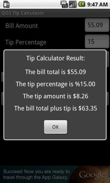 QOS Tip Calculator (Ad Free)截图8