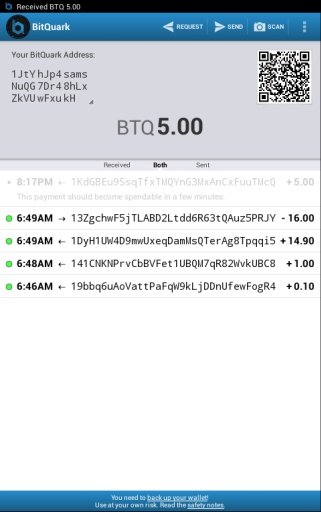 BitQuark Wallet截图3