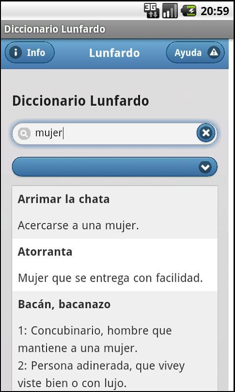 Diccionario Lunfardo截图1