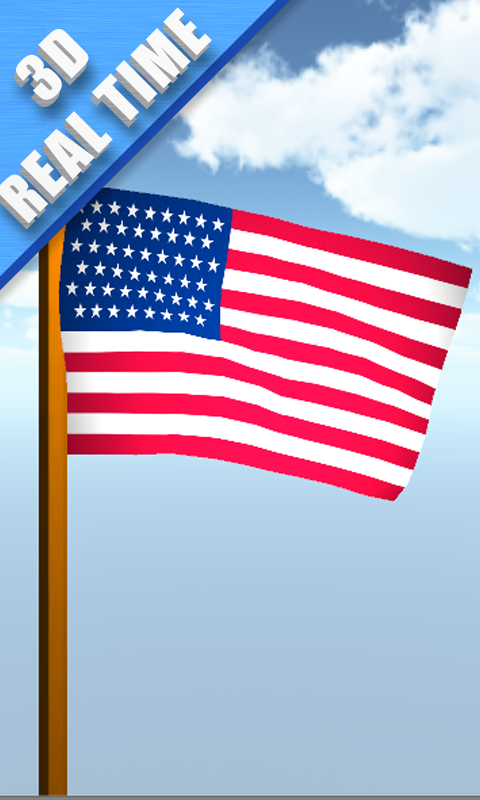 3D FLAGS USA FREE截图7