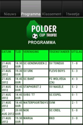 PCT Poldercuptrofee App截图3