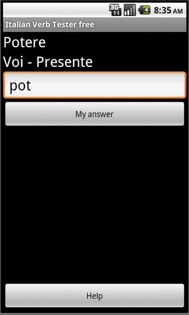 Italian Verb Tester FREE截图2