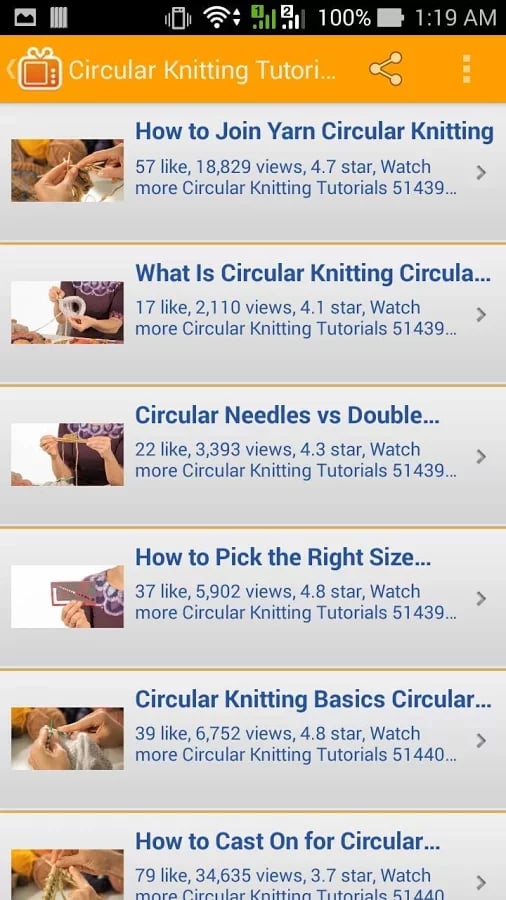 Circular Knitting Tutori...截图1