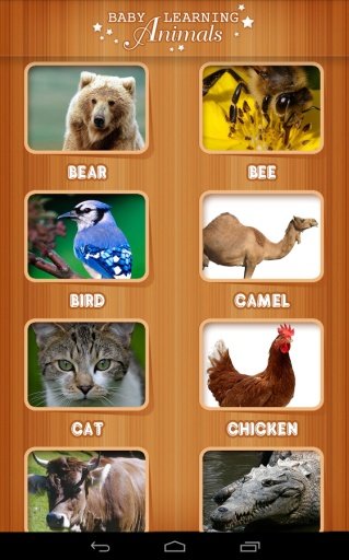 Baby learning Animals (Card)截图1