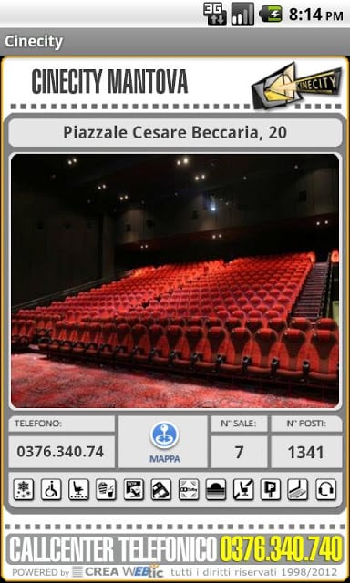 Webtic Cinecity Mantova Cinema截图4