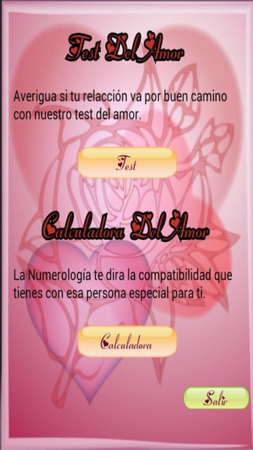 Test y calculadora del amor截图1