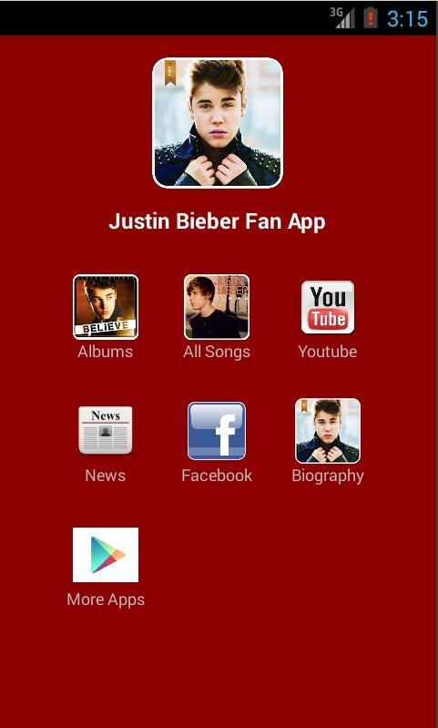 Justin Bieber Fan App截图3
