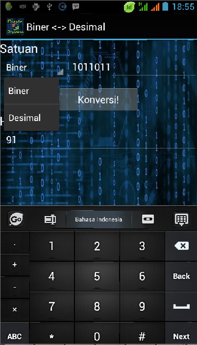 Biner &lt;-&gt; Desimal ...截图3