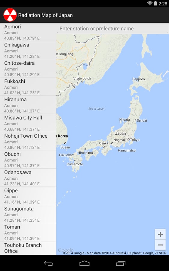 Radiation Map of Japan截图3