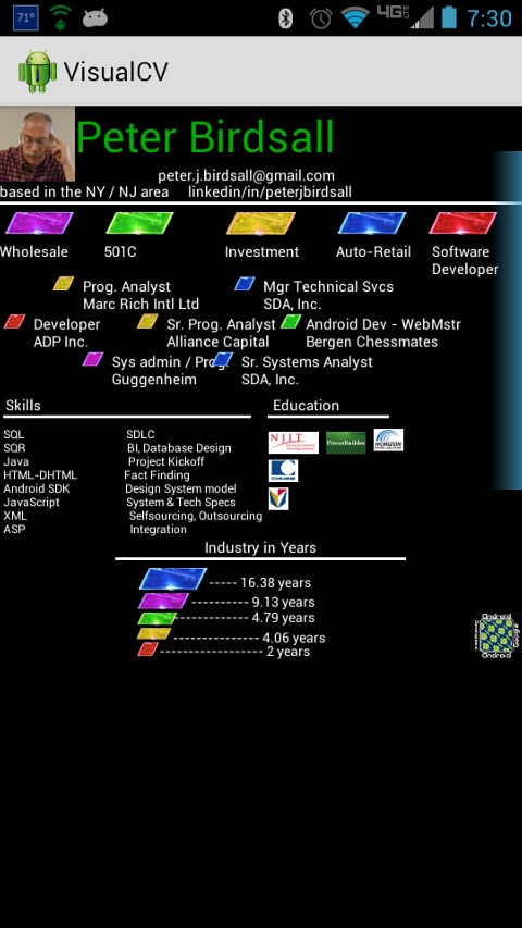 Visual CV截图3