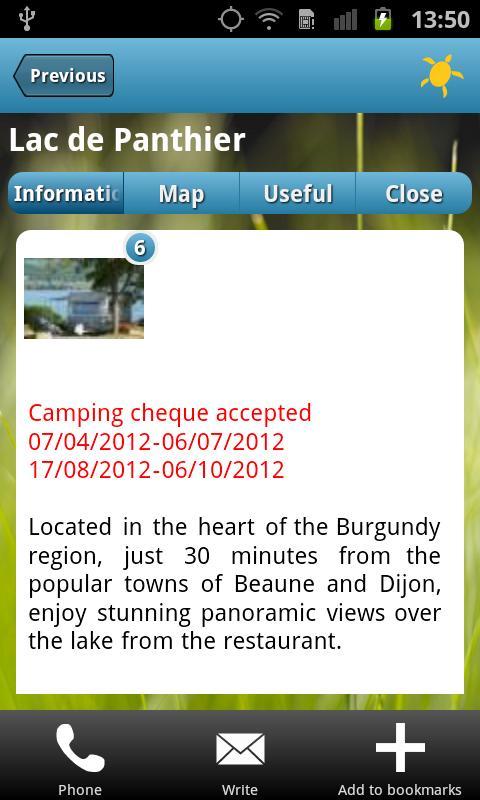 Camping Cheque site directory截图5