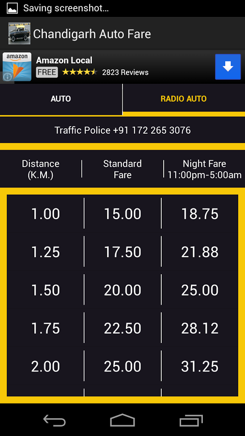 Chandigarh Auto Rickshaw Fare截图2