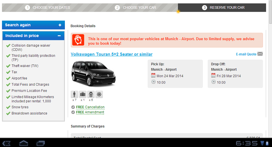 EuroAve.com Car Hire截图1