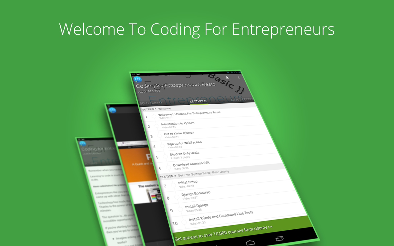 Coding for Entrepreneurs截图3