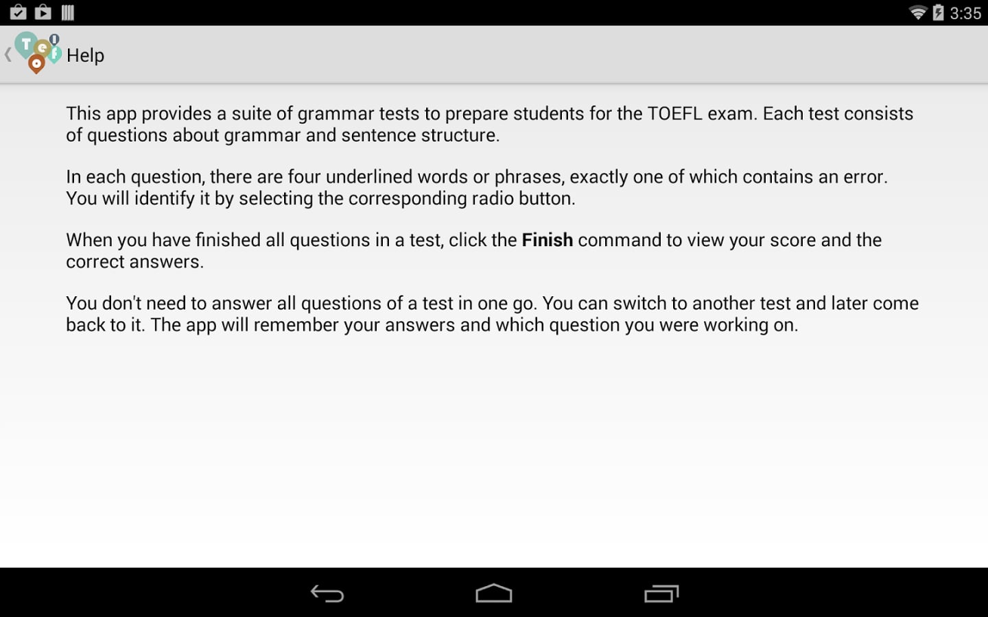 TOEFL Grammar Test截图11