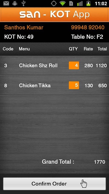 Restaurant Mobile Order Taking截图7