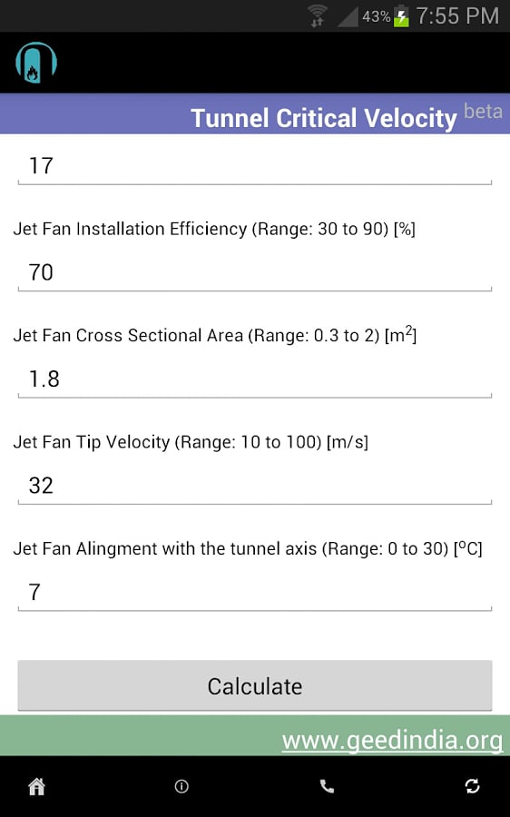 Tunnel Critical Velocity截图1