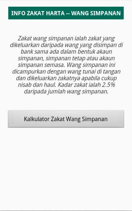 Kalkulator Zakat Wang Si...截图3