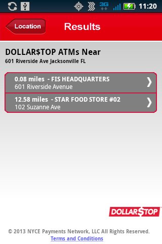 DOLLARSTOP ATM Locator截图5