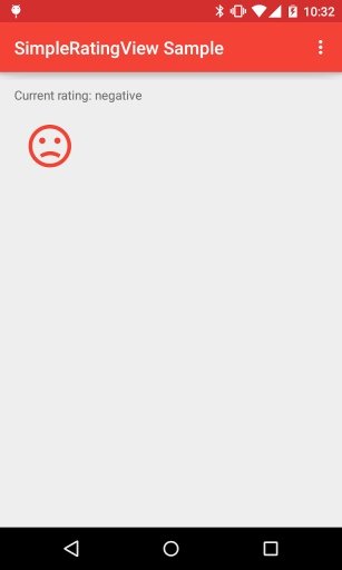 SimpleRatingView Sample截图3