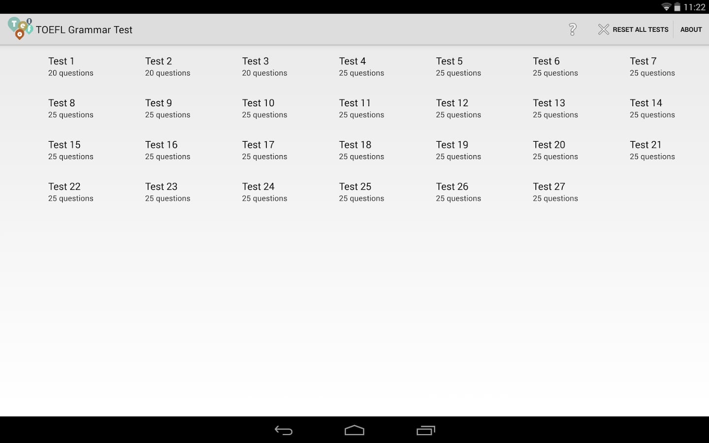 TOEFL Grammar Test截图3