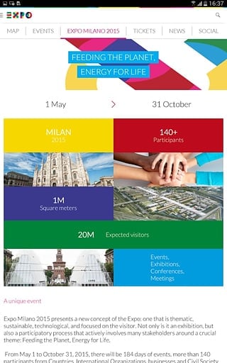 EXPO MILANO 2015 Official App截图3