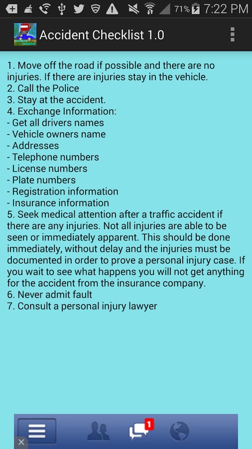 Accident Checklist截图3