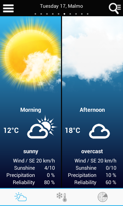 Weather for Sweden截图2