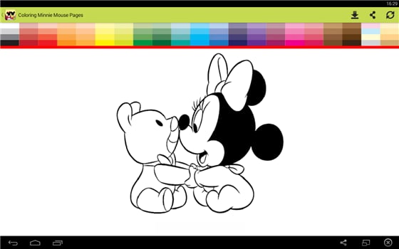 Coloring Minnie Mouse Pa...截图6