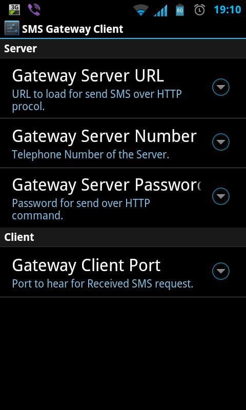 SMS Gateway Client截图2