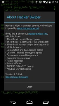 黑客输入:Hacker Swiper截图