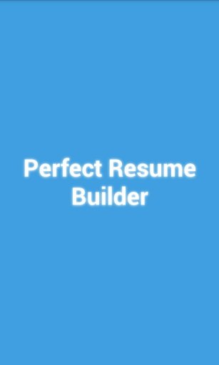 Perfect Resume Builder截图1