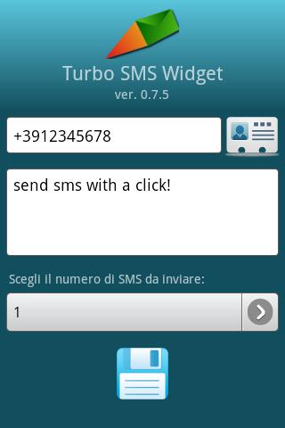 Turbo SMS Widget截图1