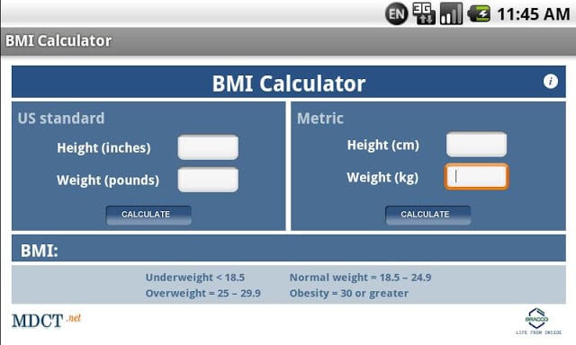 MDCT BMI Calculator截图1