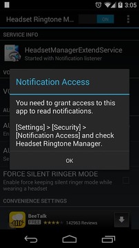 Headset Ringtone Manager Lite截图