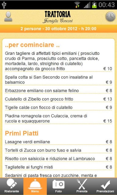 Trattoria Famiglia Conconi截图1