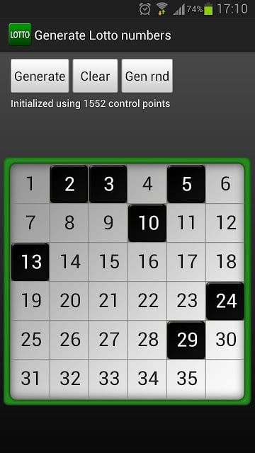 Random Lotto generator截图1