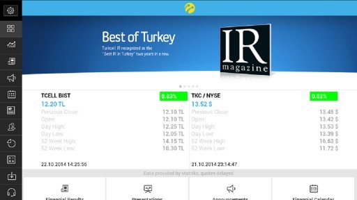 Turkcell Investor Relations截图6