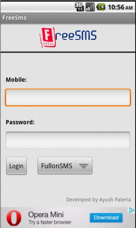 FreeSMS : Free SMS to India截图1