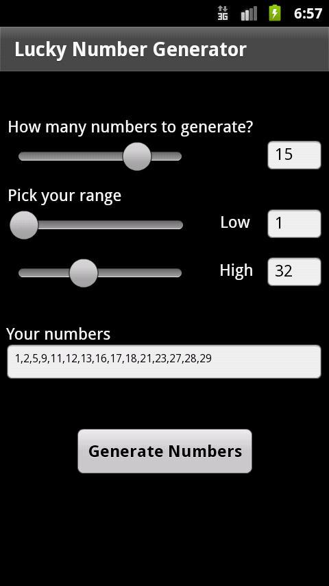 Lucky Number Generator截图1