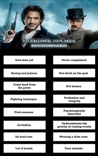 Sherlock Holmes Soundboard截图4