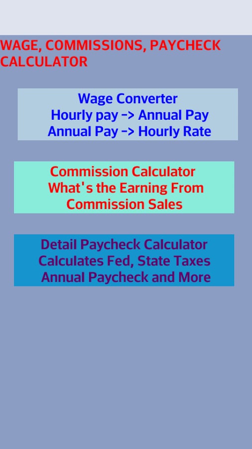 Pay &amp; Commission Calcula...截图5