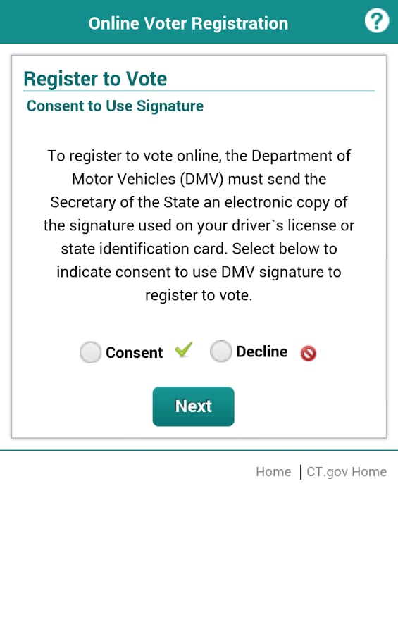 CT Voter Registration截图6