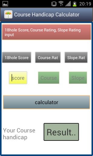 Handicap Calculator截图1