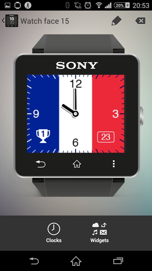 Watchface France (Sony S...截图3