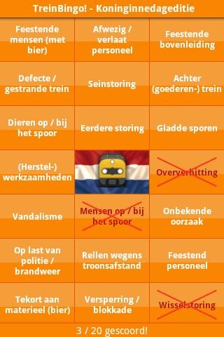 TreinBingo! - Koninginnedag截图3